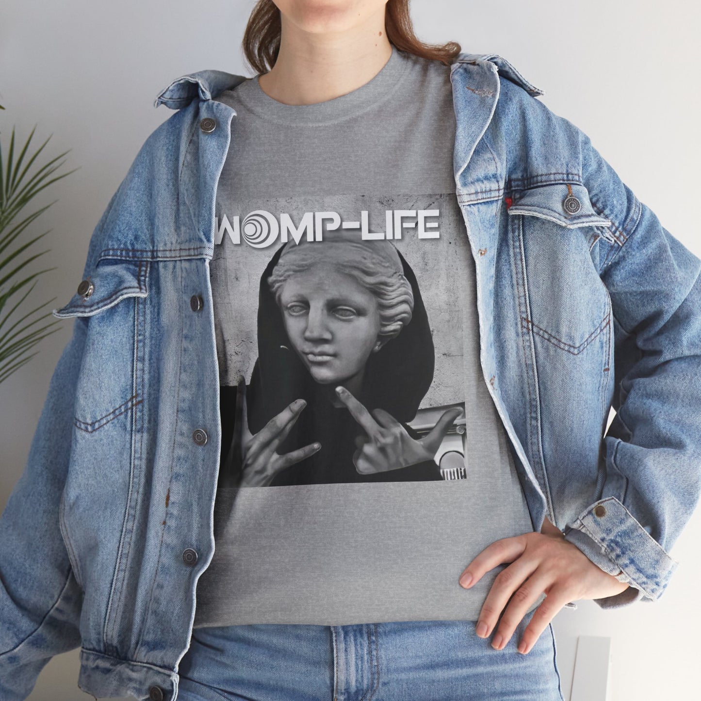 WOMP-LIFE Graphic Unisex Heavy Cotton Tee - Streetwear Vibe