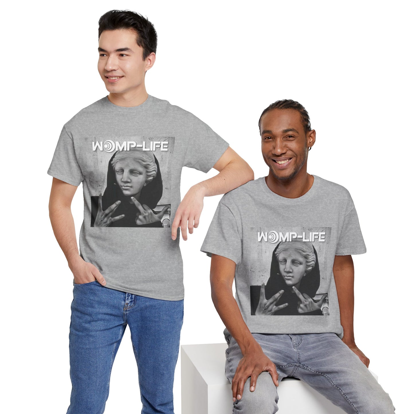 WOMP-LIFE Graphic Unisex Heavy Cotton Tee - Streetwear Vibe