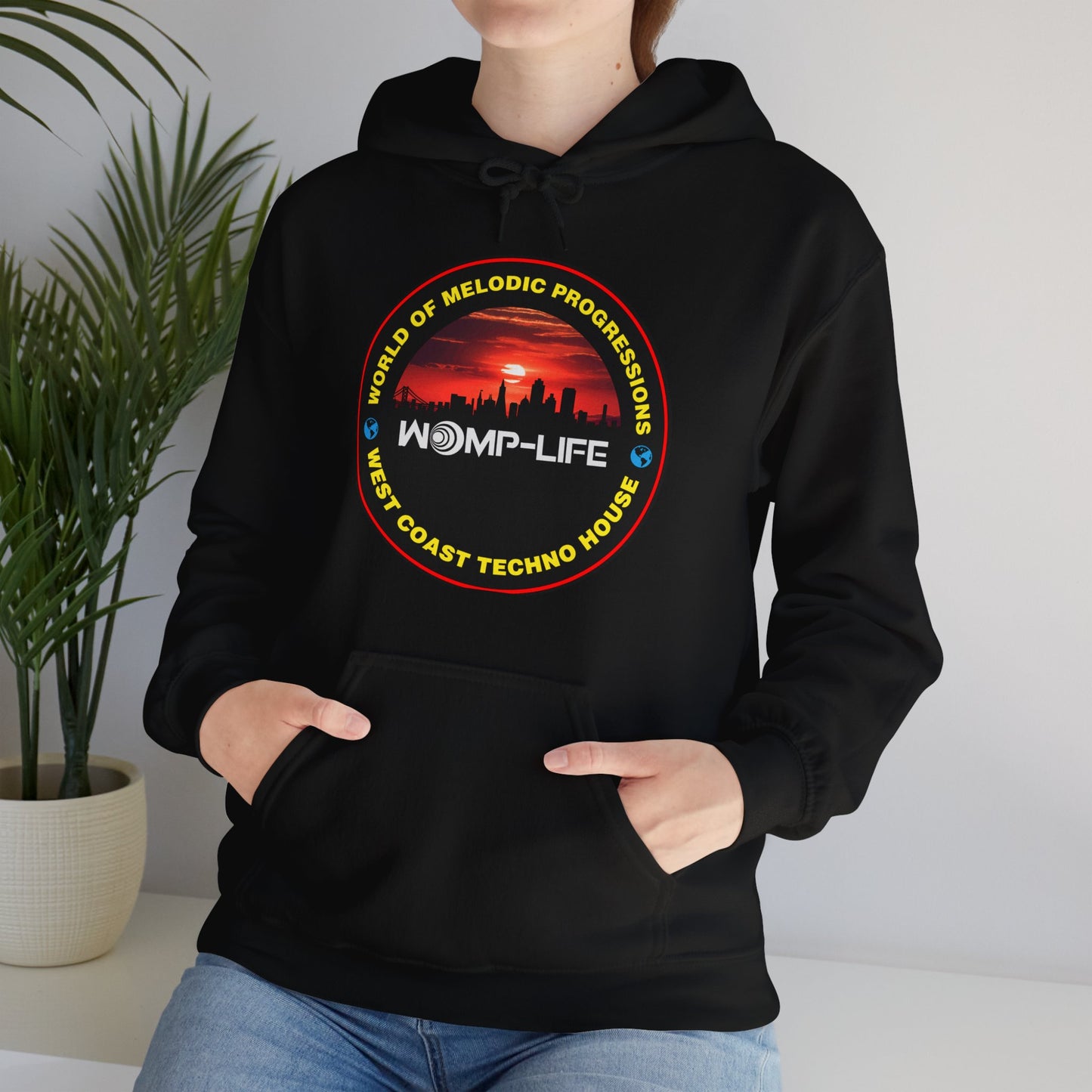 Womp-Life WC Techno Unisex Heavy Blend™ Hooded Sweatshirt