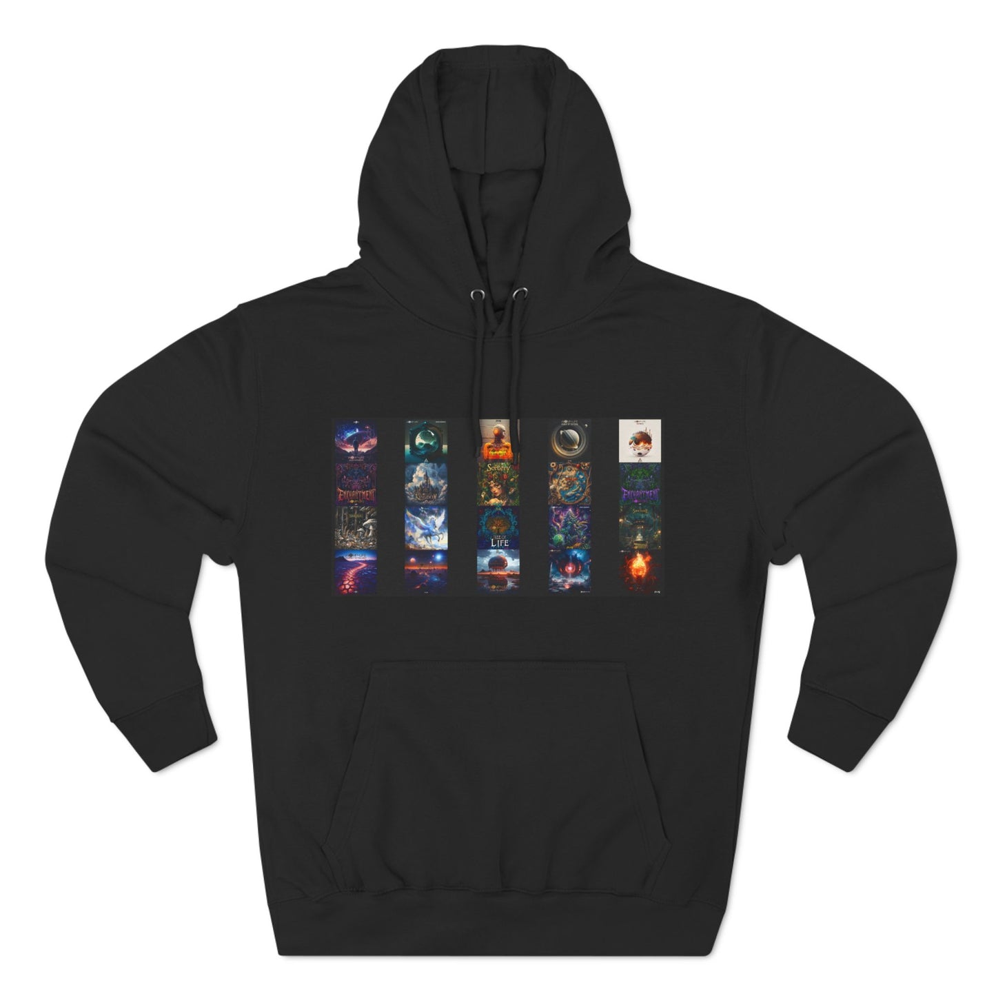 Three-Panel Fleece Hoodie