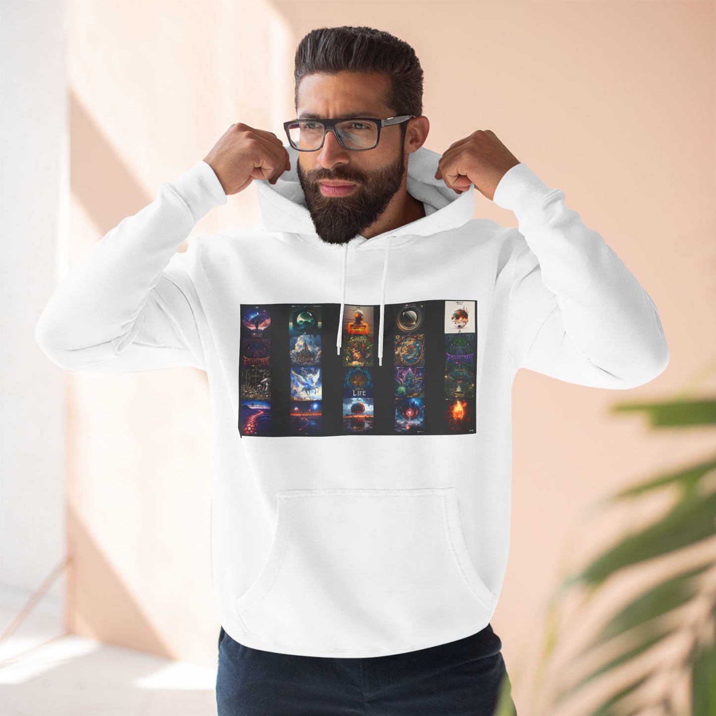 Three-Panel Fleece Hoodie