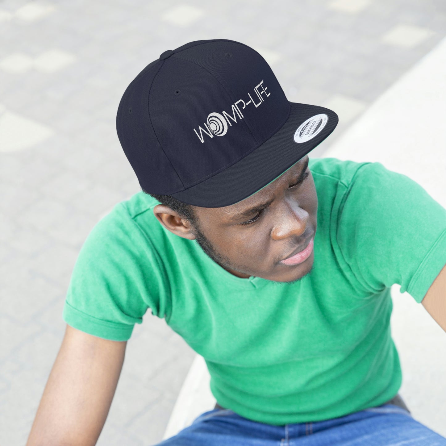 Womp-Life Blk Unisex Flat Bill Hat