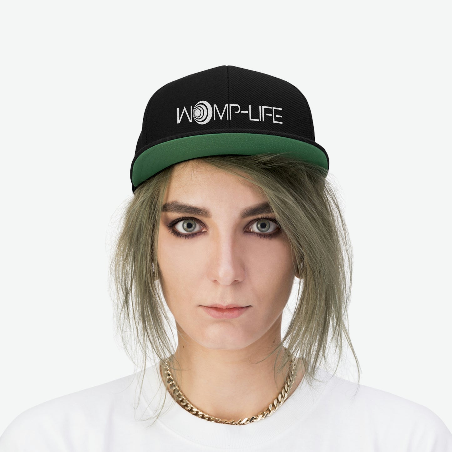 Womp-Life Blk Unisex Flat Bill Hat